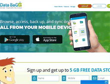 Tablet Screenshot of databagg.com